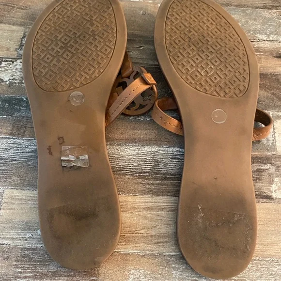 Tory Burch Brown Leather Sandals - Picture 4 of 8